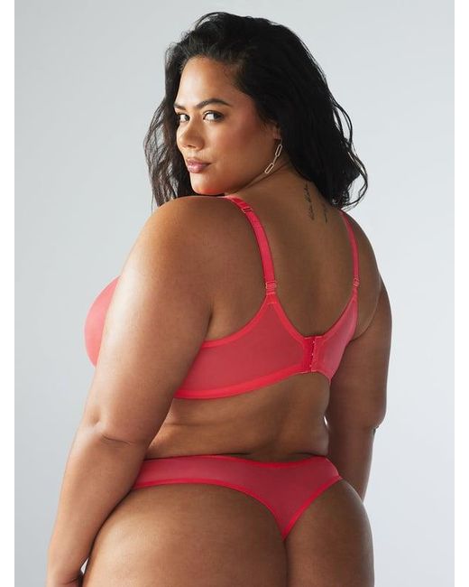 Savage X Red Sheer X Demi Spacer Bra