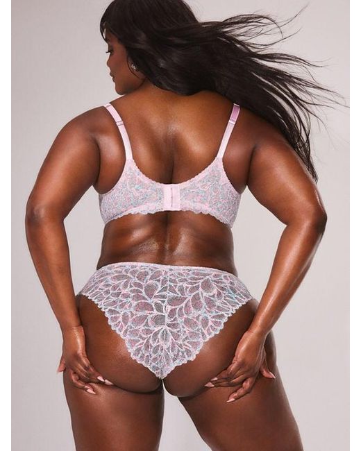 Savage X Brown Savage Not Sorry Printed Lace Cheeky Panty