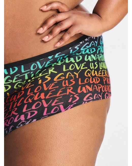 Savage X Black Cotton Essentials Boy Short Knickers