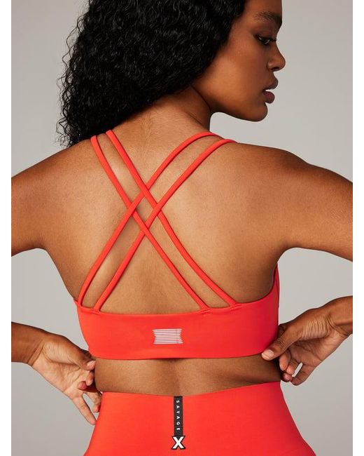 Savage X Red On Rihpeat Low-impact Sports Bra
