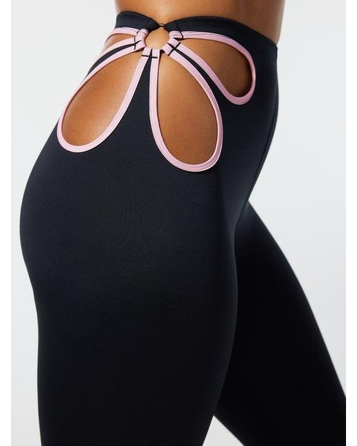 Savage X Blue Flower Pop Cutout Leggings