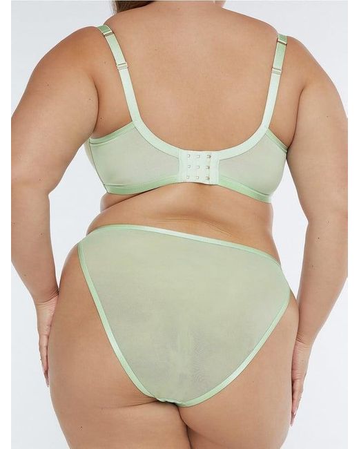Savage X Green Puff Daisy String Bikini Knickers