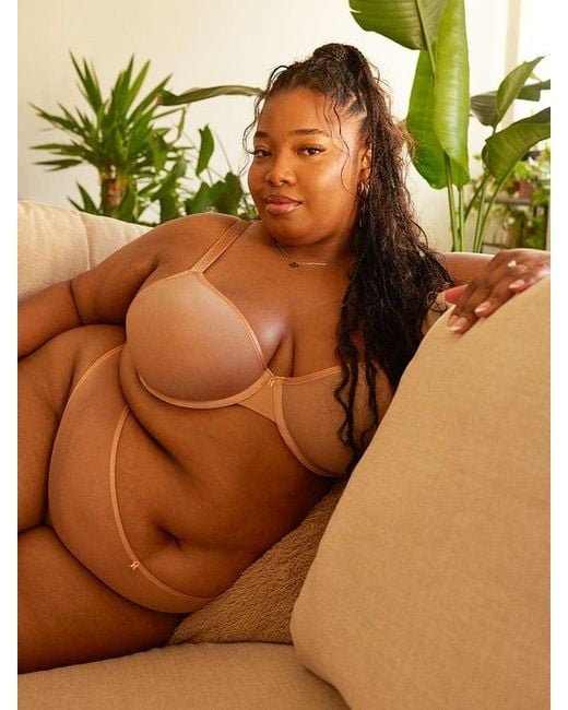 Savage X Brown Sheer X Demi Spacer Bra