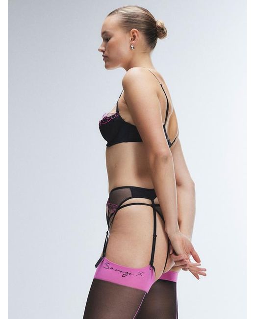 Savage X Metallic Catch Me Cupid Lingerie 3-piece Set