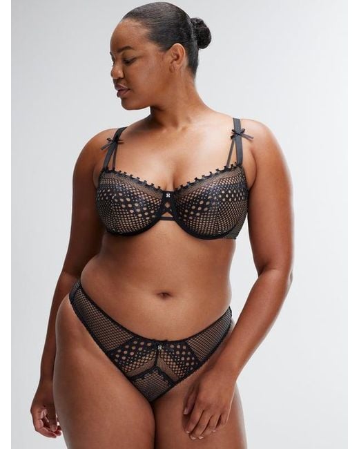 Savage X Black Starlet Nights Brazilian Panty