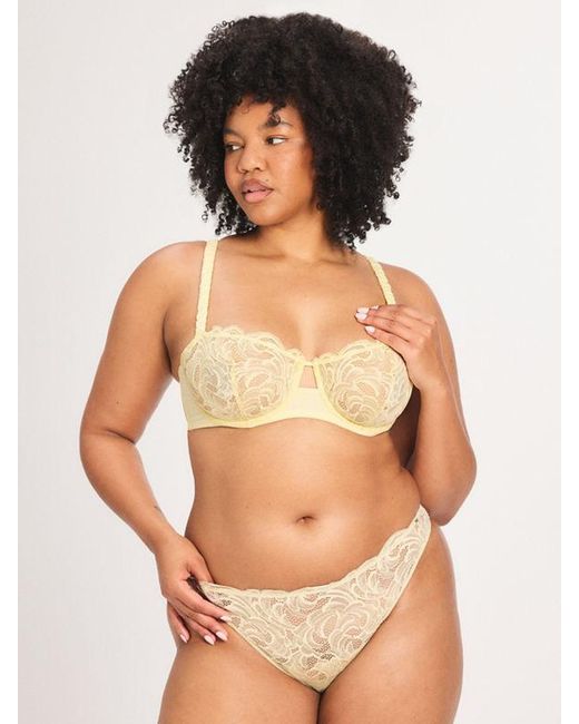 Savage X Purple Lace Flow Unlined Balconette Bra