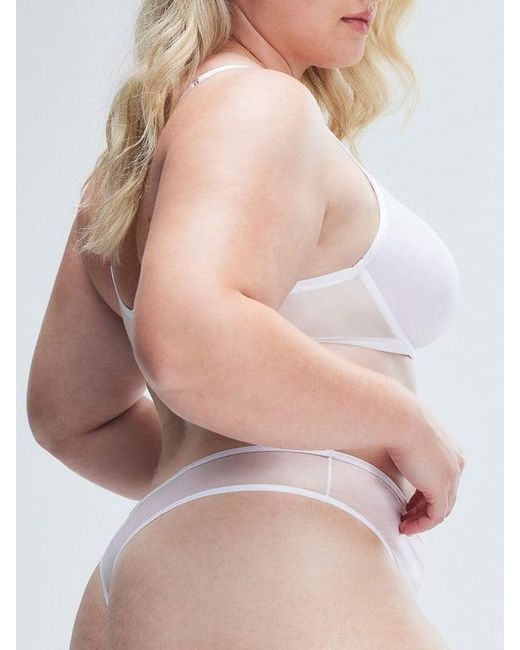 Savage X White Sheer X Demi Spacer Bra