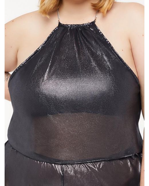 Savage X Gray Liquid Metal Sleep Cami