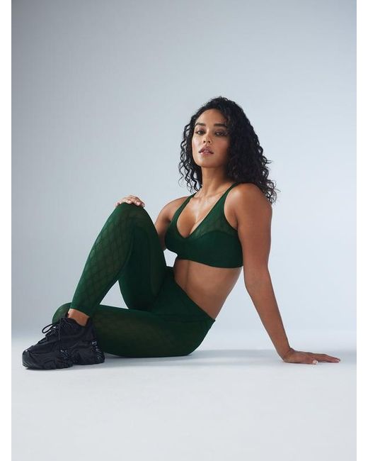 Savage X Green Peak Performance High-waist X Mesh Legging