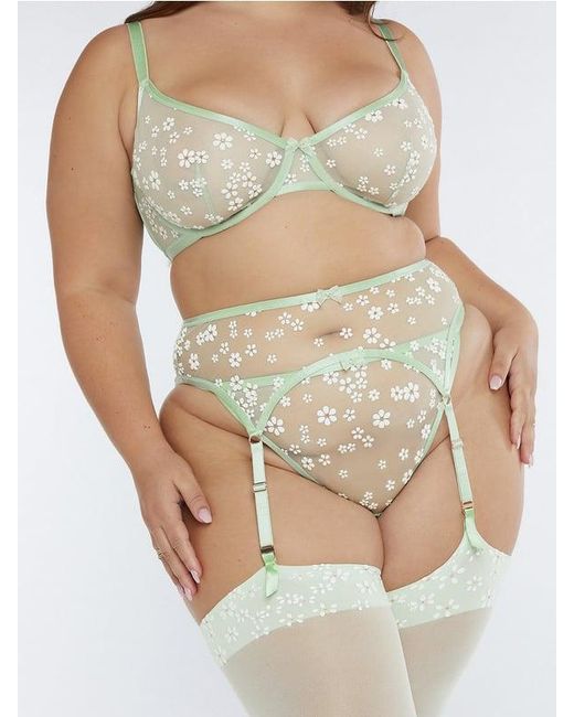 Savage X Gray Puff Daisy Suspender