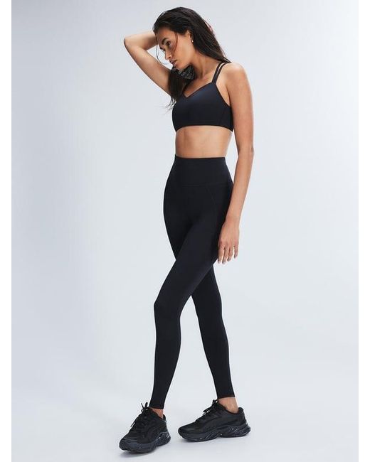 Savage X Blue Sky-hi Logo Patch Super High-waist Pocket Leggings