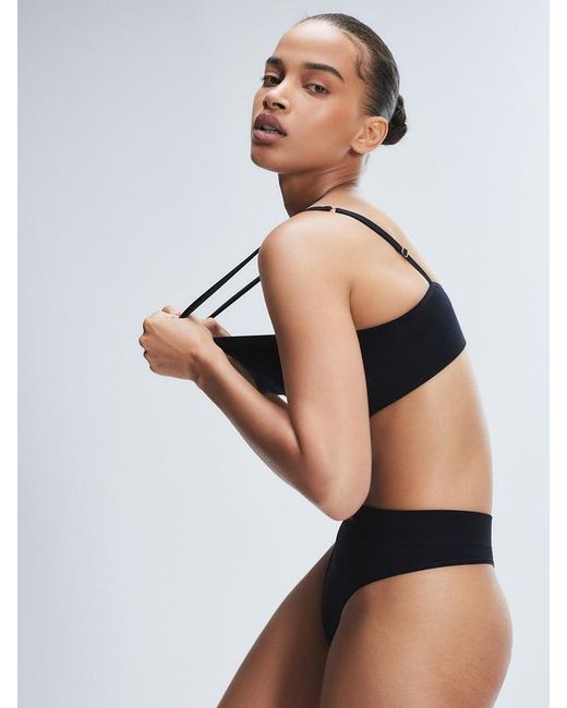 Savage X Black Seamless High-waist Thong Knicker