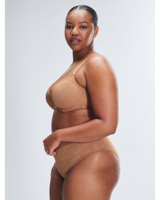 Savage X Brown Signature Script Unlined Bra
