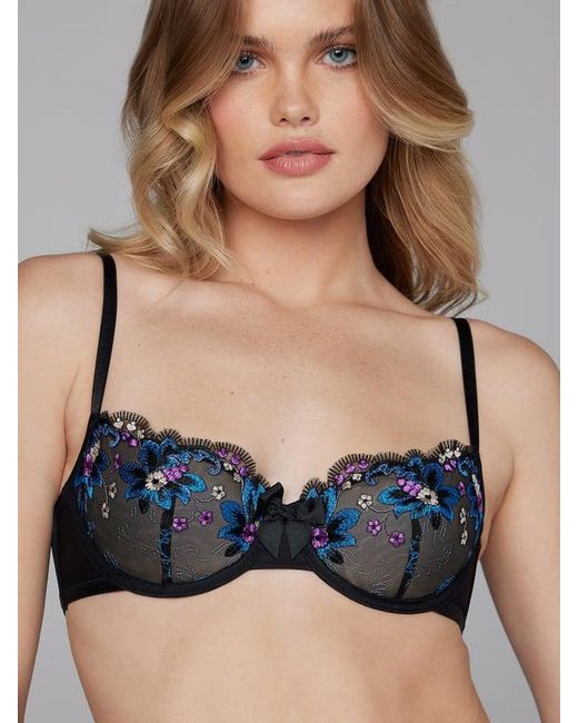 Savage X Blue Wallflower Unlined Balconette Bra