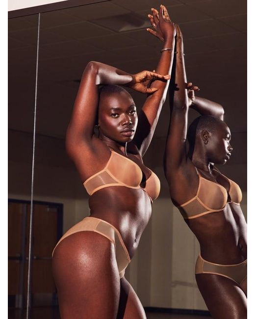 Savage X Brown Sheer X Demi Spacer Bra
