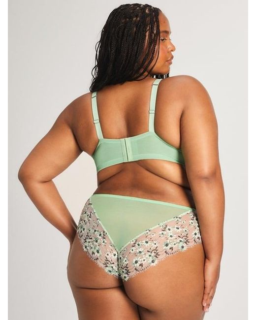Savage X Green Daisy Darling Lace Unlined Balconette Bra
