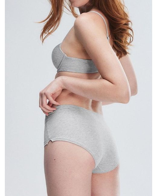 Savage X Gray Cotton Essentials Shortie Knickers