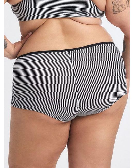 Savage X Gray Cotton Essentials Boy Short Knickers