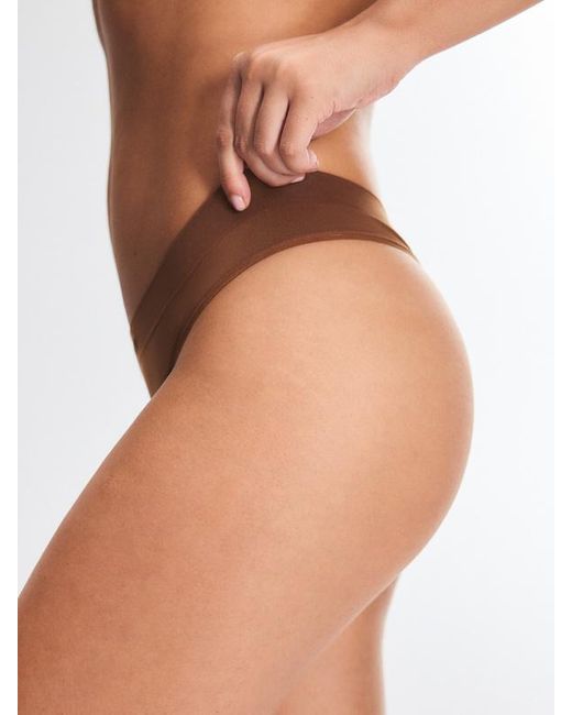 Savage X Brown Seamless High-waist Thong