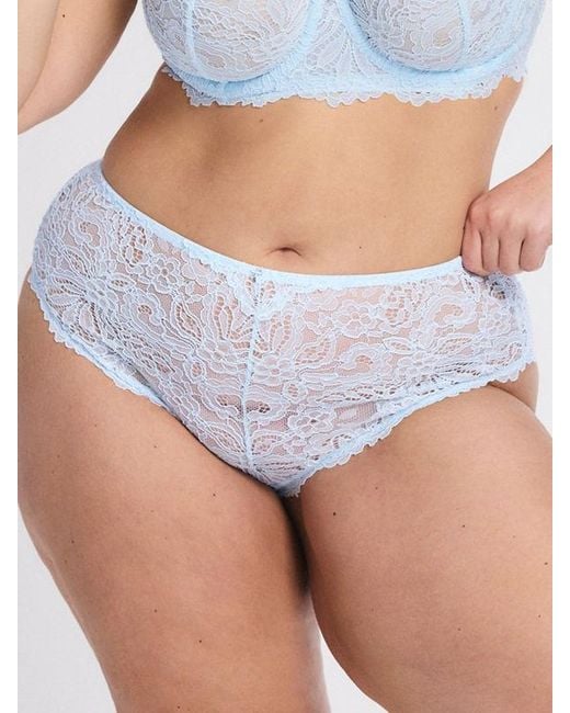 Savage X Purple Romantic Corded Lace Hipster Panty