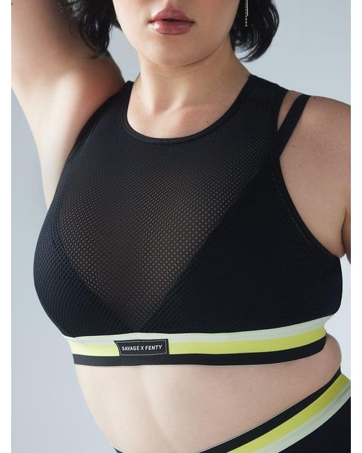 Savage X Black Pin Up Low-impact Sports Bra