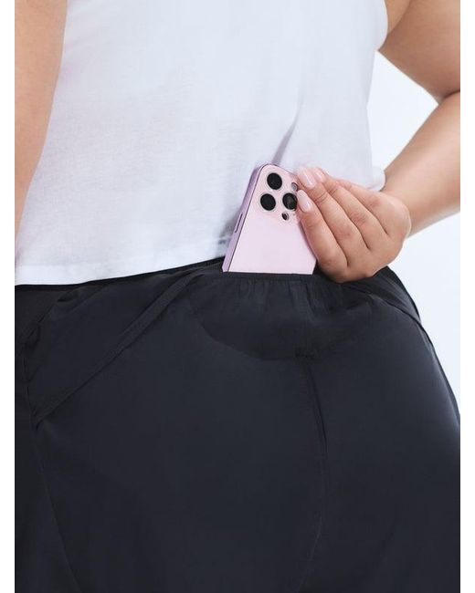 Savage X White Lit Luster Air Flow Running Shorts