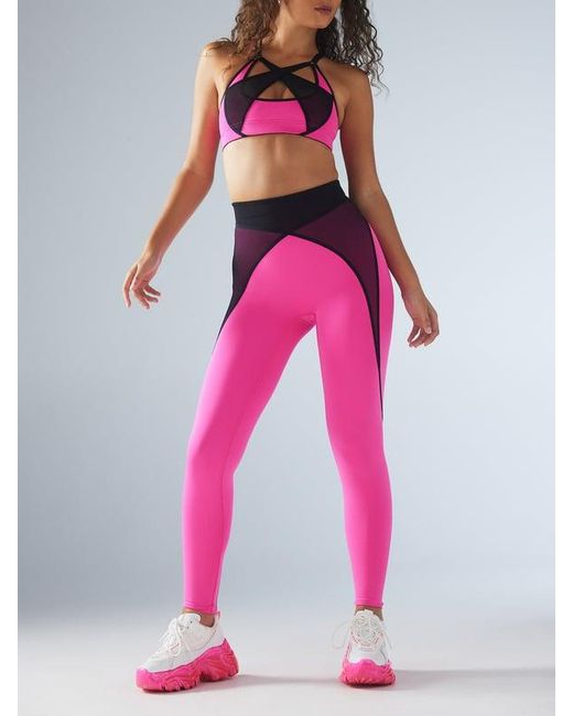 Savage X Pink X Mesh High-waist Leggings