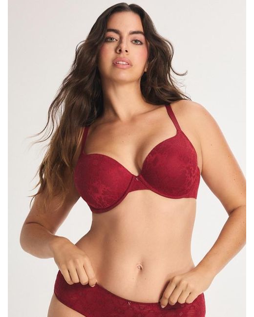 Savage X Red Love Bite Lace T-shirt Bra