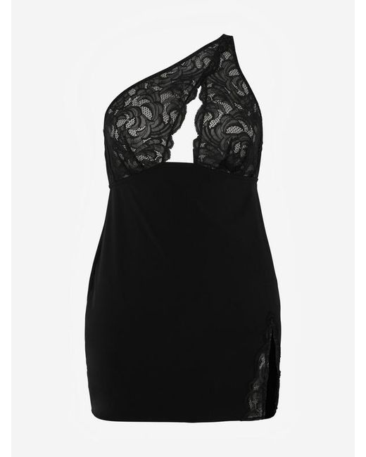 Savage X Black Lace Flow Slip Dress