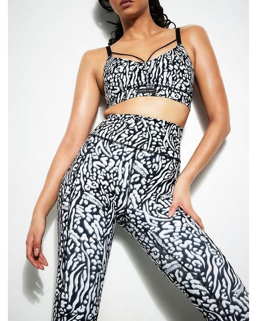 Savage X Blue Sky-hi Logo Patch Super High-waist Pocket Leggings