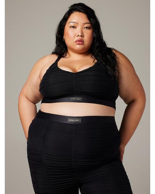 Savage X Black Ruche Hour Low-impact Sports Bra
