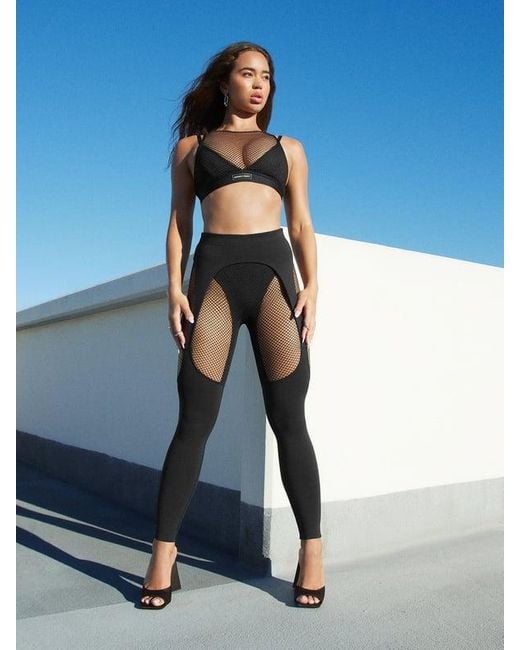 Savage X Blue Pin Up High-waist Leggings