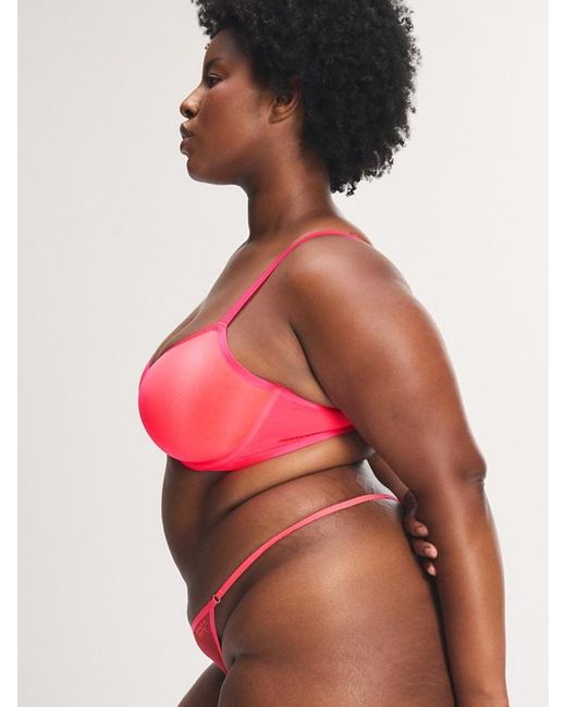 Savage X Red Sheer X Demi Spacer Bra