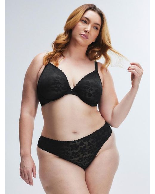 Savage X Black Lavish Lace Unlined Plunge Bra