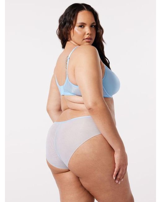Savage X Blue Sheer X Demi Spacer Bra
