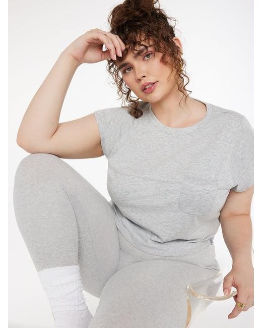 Savage X White Rib Essentials High-waist Legging