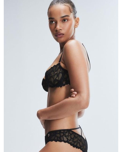Savage X Black Savage Not Sorry Unlined Lace Balconette Bra