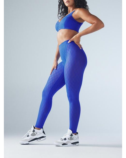 Savage X Blue Peak Performance High-waist X Mesh Legging