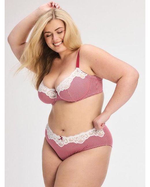 Savage X Pink Swirly Girly Unlined Low-cut Balconette Bra