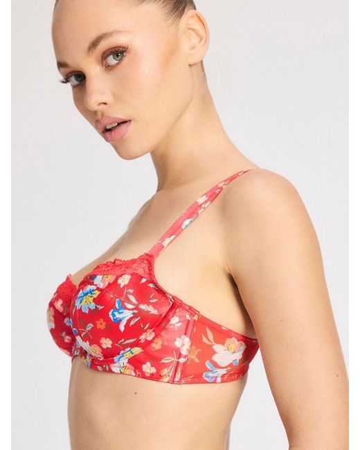 Savage X Red Monamour Unlined Low-cut Balconette Bra