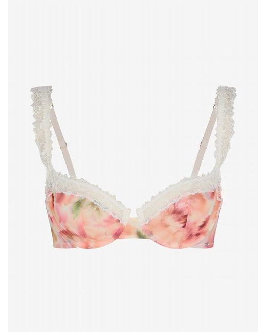 Savage X Brown Bare Flower Unlined Low-cut Balconette