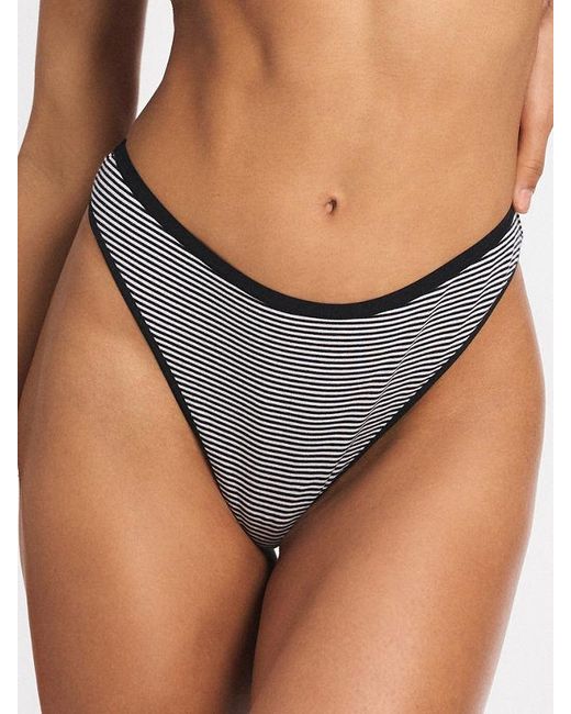 Savage X Gray Cotton Essentials Thong