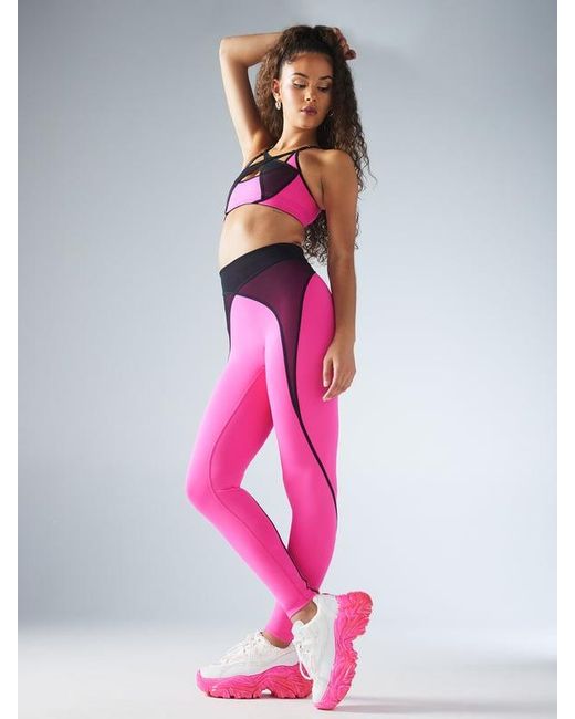 Savage X Pink X Mesh High-waist Leggings