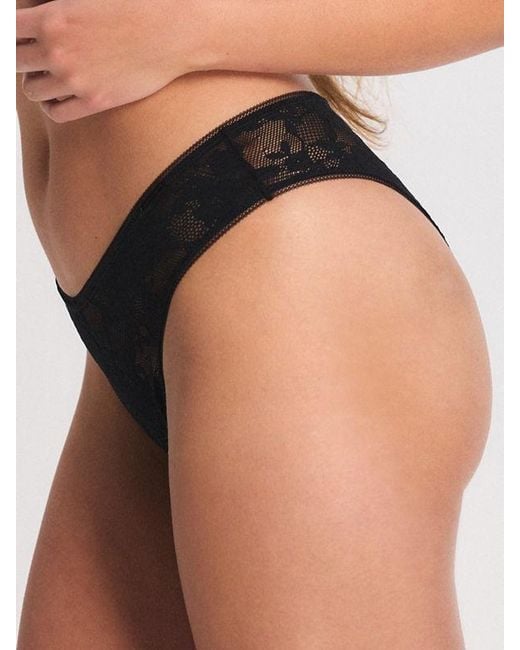 Savage X Black Luxe Lace Cheeky Panty
