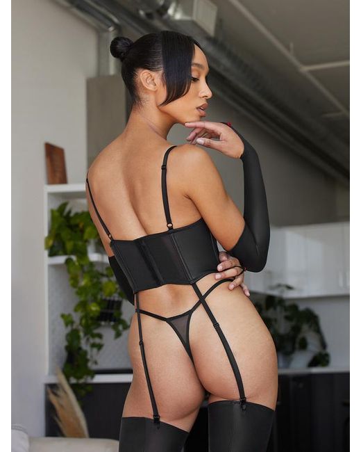 Savage X Gray Renaissance Rose Bustier