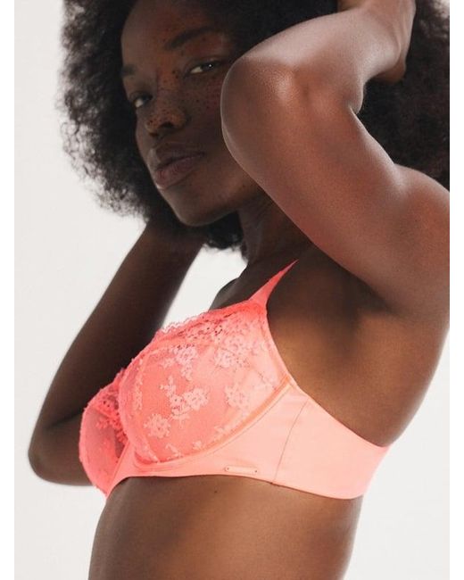 Savage X Orange Lace Hour Unlined Balconette