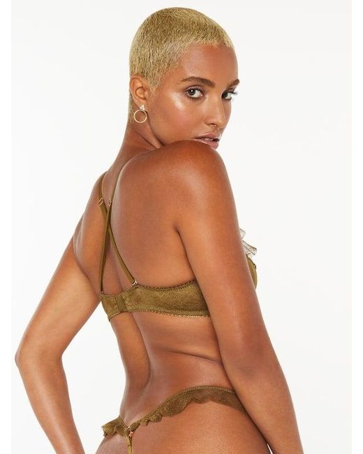 Savage X Brown Chantilly Cascade Bralette