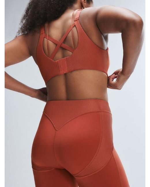 Savage X Red Curve Alert High-waist Rib Short