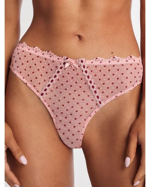 Savage X Pink Tied Intentions Brazilian Knickers