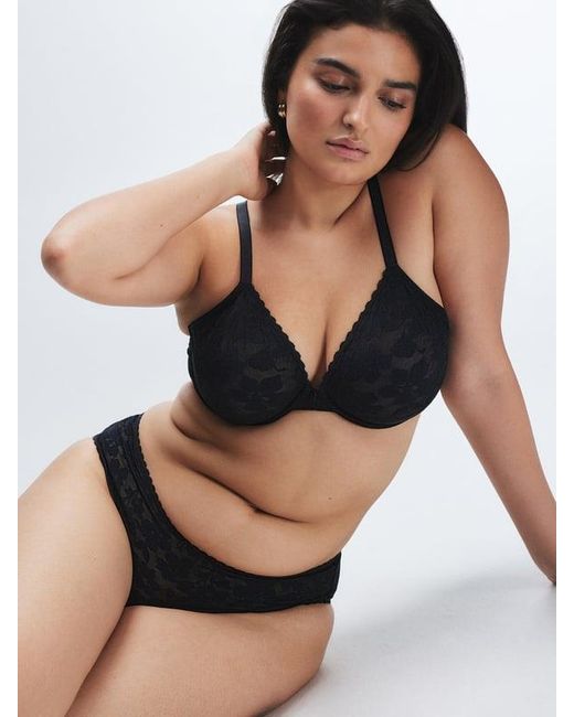 Savage X Black Lavish Lace Unlined Plunge Bra